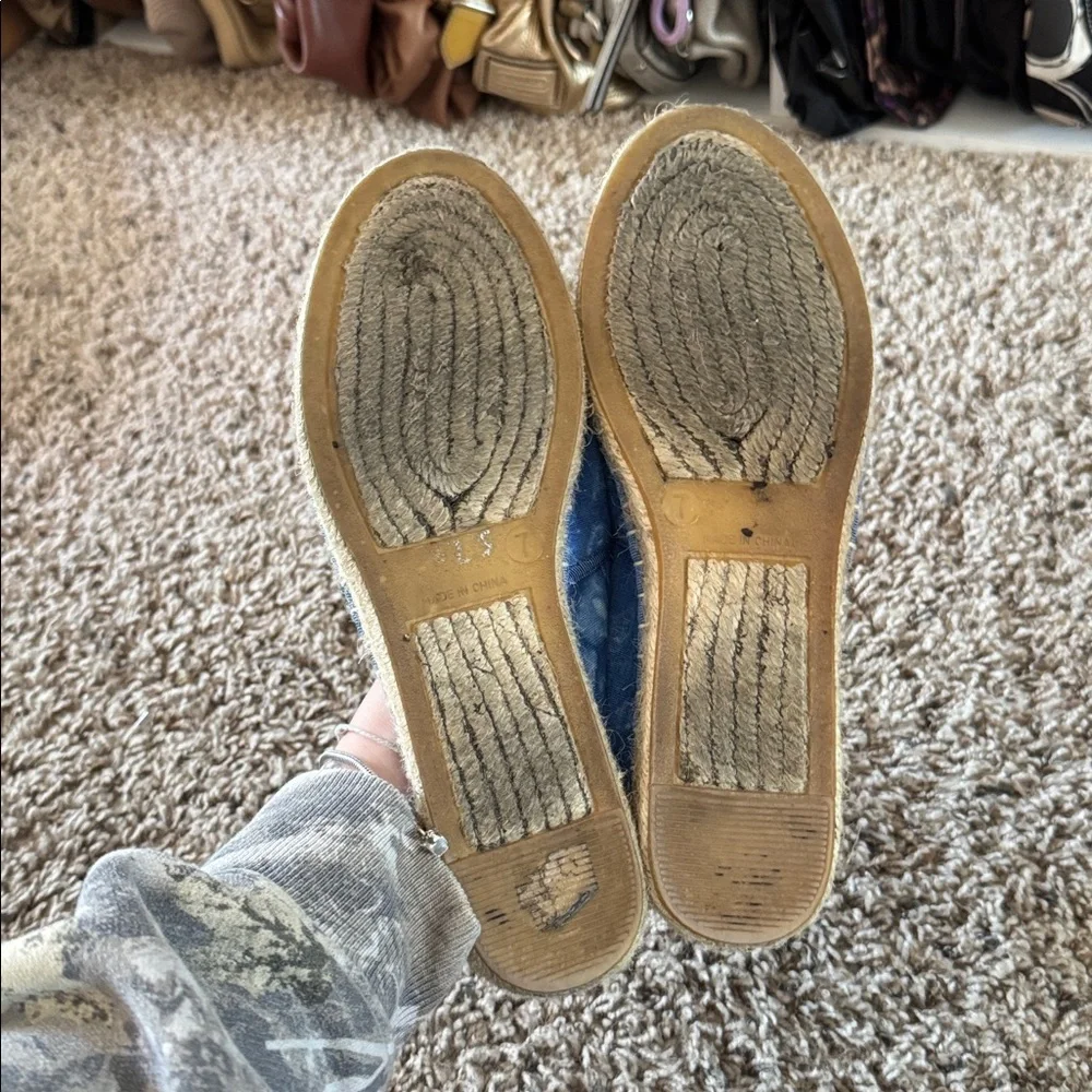 J. Crew Blue Tie-Dye Espadrilles